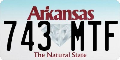 AR license plate 743MTF