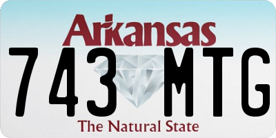 AR license plate 743MTG