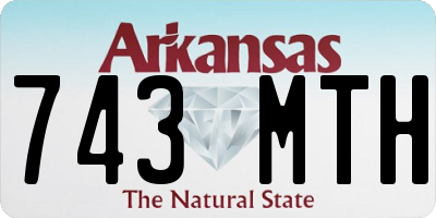 AR license plate 743MTH