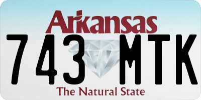AR license plate 743MTK