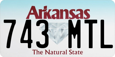 AR license plate 743MTL