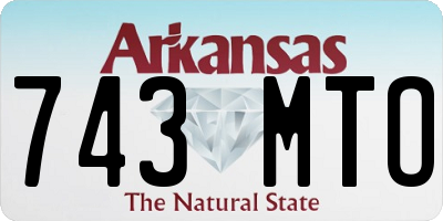 AR license plate 743MTO