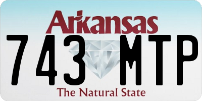AR license plate 743MTP