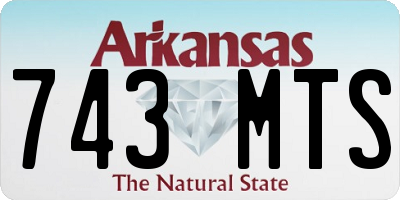 AR license plate 743MTS