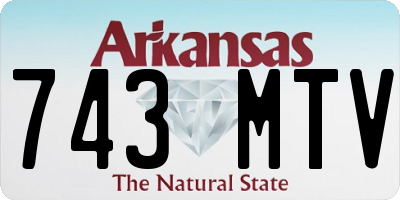 AR license plate 743MTV