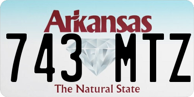 AR license plate 743MTZ