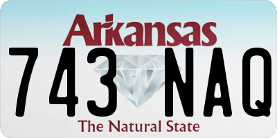 AR license plate 743NAQ
