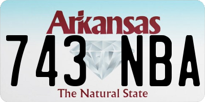 AR license plate 743NBA
