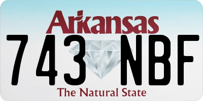 AR license plate 743NBF