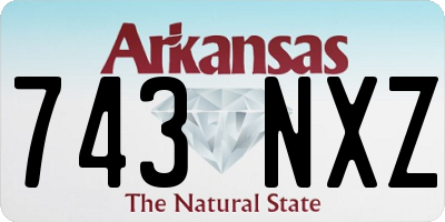 AR license plate 743NXZ
