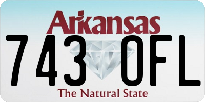 AR license plate 743OFL
