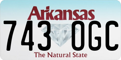 AR license plate 743OGC