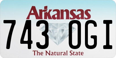 AR license plate 743OGI