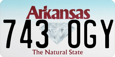 AR license plate 743OGY