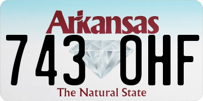 AR license plate 743OHF