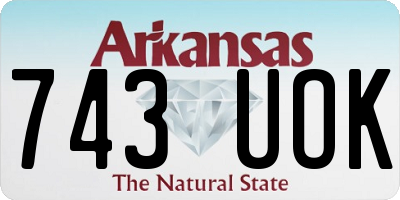 AR license plate 743UOK