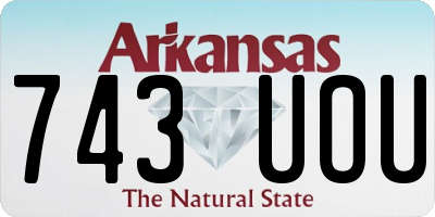 AR license plate 743UOU