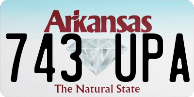 AR license plate 743UPA