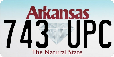 AR license plate 743UPC