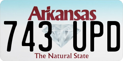 AR license plate 743UPD