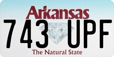 AR license plate 743UPF