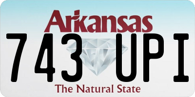 AR license plate 743UPI