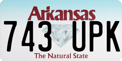 AR license plate 743UPK