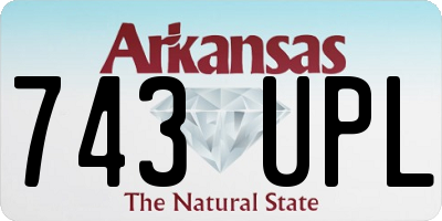 AR license plate 743UPL