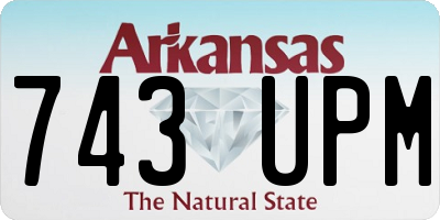 AR license plate 743UPM