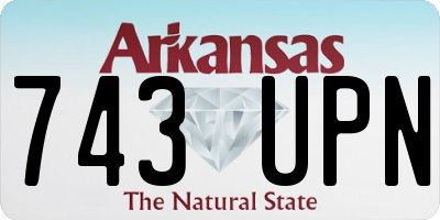 AR license plate 743UPN