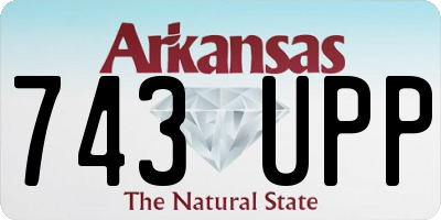 AR license plate 743UPP