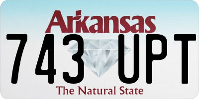 AR license plate 743UPT