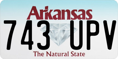 AR license plate 743UPV
