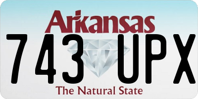 AR license plate 743UPX