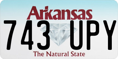 AR license plate 743UPY