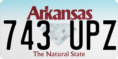 AR license plate 743UPZ