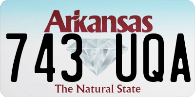 AR license plate 743UQA