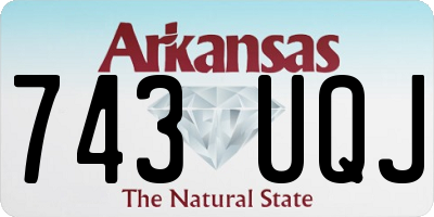 AR license plate 743UQJ