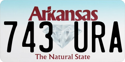 AR license plate 743URA