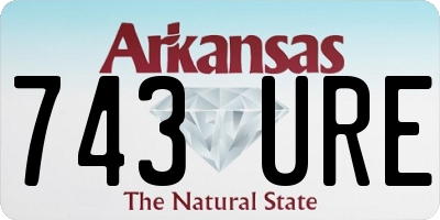 AR license plate 743URE