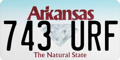 AR license plate 743URF