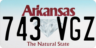 AR license plate 743VGZ