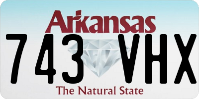 AR license plate 743VHX