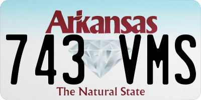 AR license plate 743VMS