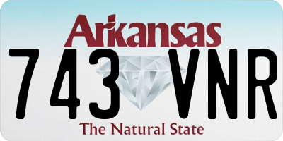AR license plate 743VNR
