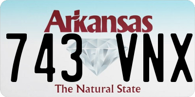 AR license plate 743VNX