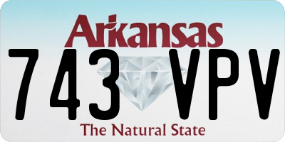 AR license plate 743VPV
