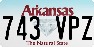 AR license plate 743VPZ