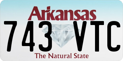 AR license plate 743VTC