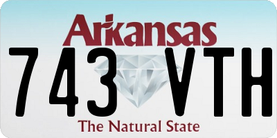 AR license plate 743VTH